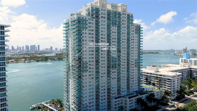650 W Ave Unit 2102, Miami Beach, FL 33139 - water view with nearby urban area