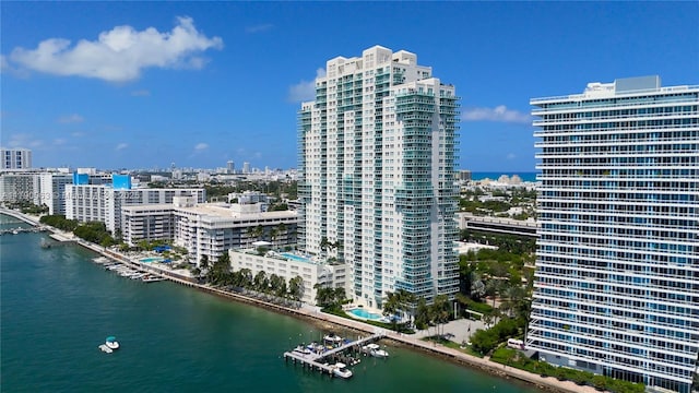 650 W Ave Unit 2102, Miami Beach, FL 33139 - view of building exterior featuring a view of city and a water view