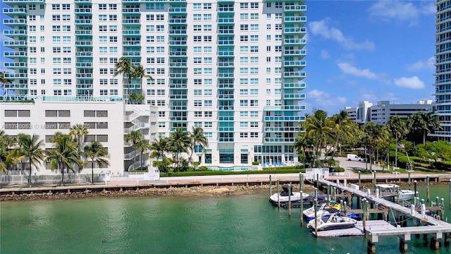 650 W Ave Unit 2102, Miami Beach, FL 33139 - water view with a dock
