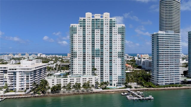 650 W Ave Unit 2102, Miami Beach, FL 33139 - view of property featuring a water view and a city view