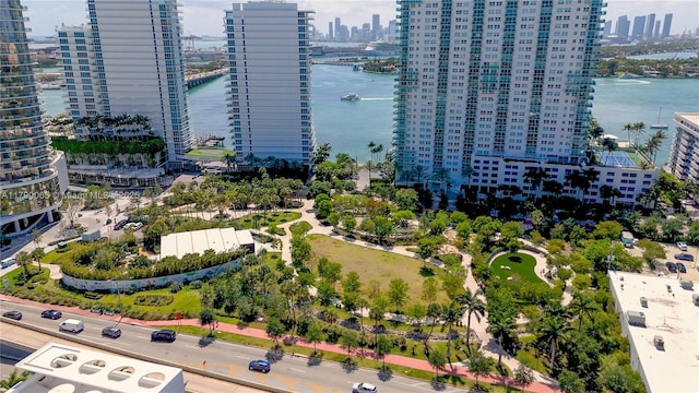 650 W Ave Unit 2102, Miami Beach, FL 33139 - bird's eye view of city skyline and a large body of water
