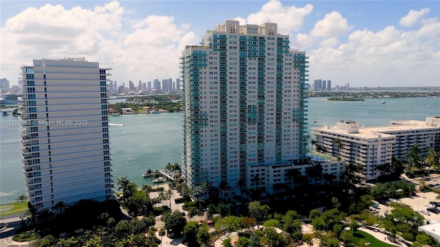 650 W Ave Unit 2102, Miami Beach, FL 33139 - water view featuring skyline