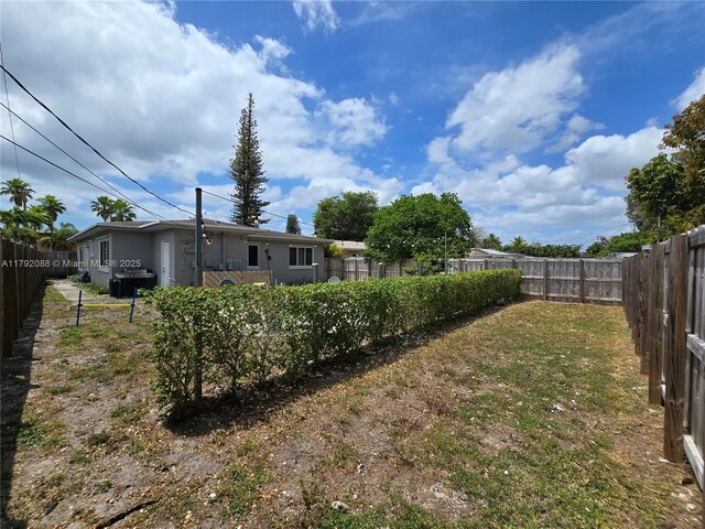 2281 NE 173rd St, North Miami Beach, FL 33160 - view of yard with a fenced backyard