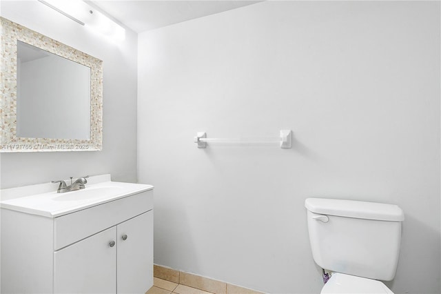 5000 S University Dr, Davie, FL 33328 - bathroom featuring tile patterned floors, toilet, and vanity