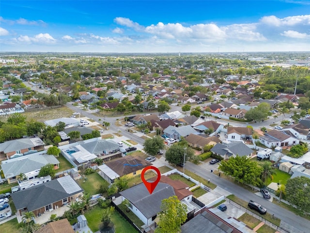 birds eye view of property featuring a residential view