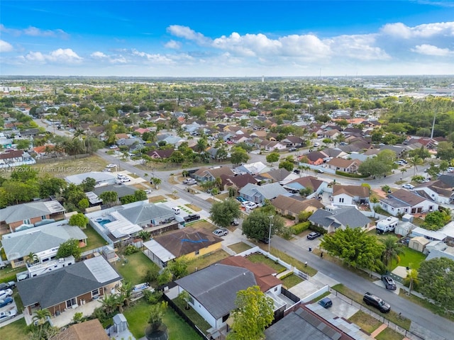 aerial view featuring a residential view