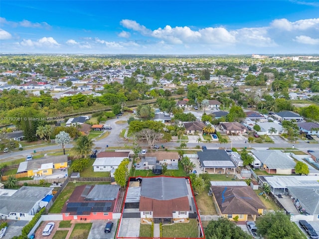 birds eye view of property featuring a residential view