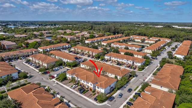 birds eye view of property featuring a residential view