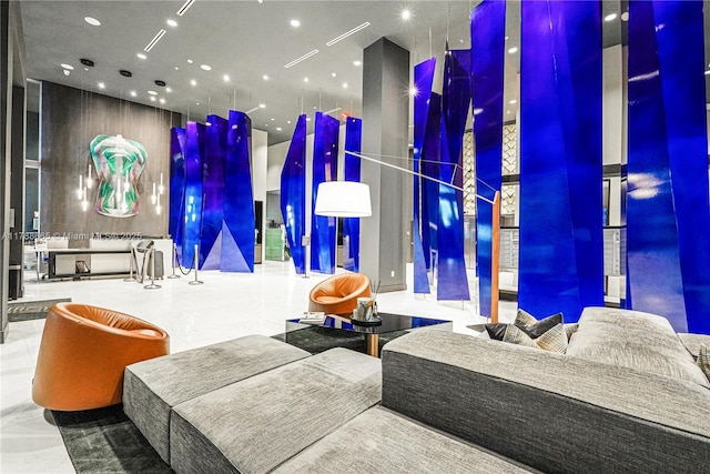 3900 Biscayne Blvd Unit S-920, Miami, FL 33137 - community lobby with a high ceiling and recessed lighting