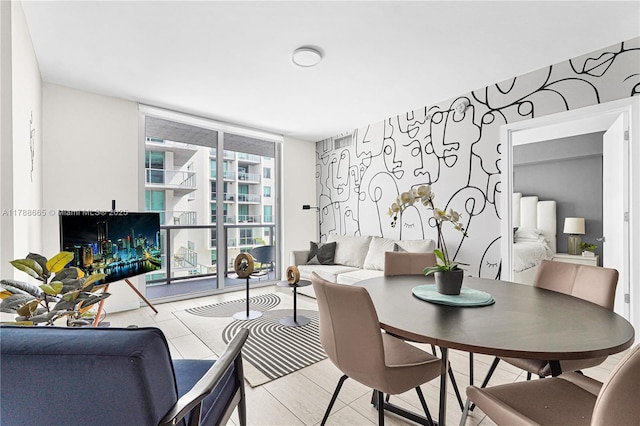 3900 Biscayne Blvd Unit S-920, Miami, FL 33137 - dining area with floor to ceiling windows