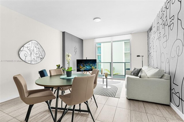 3900 Biscayne Blvd Unit S-920, Miami, FL 33137 - dining room with floor to ceiling windows