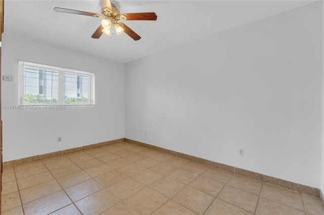 733 NW 30th Ct Unit 1, Wilton Manors, FL 33311 - unfurnished room with a ceiling fan and light tile patterned flooring