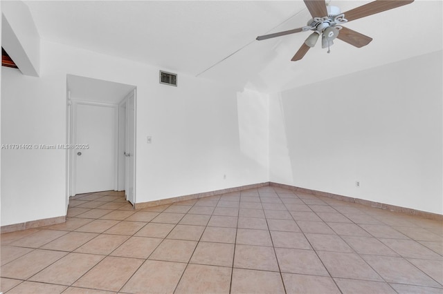 733 NW 30th Ct Unit 1, Wilton Manors, FL 33311 - spare room with ceiling fan and light tile patterned floors