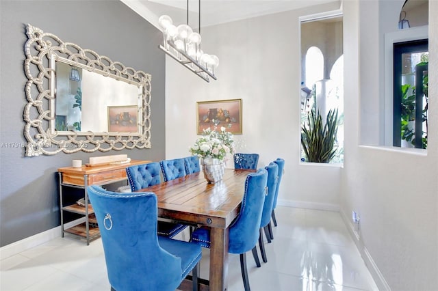 3260 SW 189th Ave, Miramar, FL 33029 - tiled dining room featuring baseboards and a healthy amount of sunlight