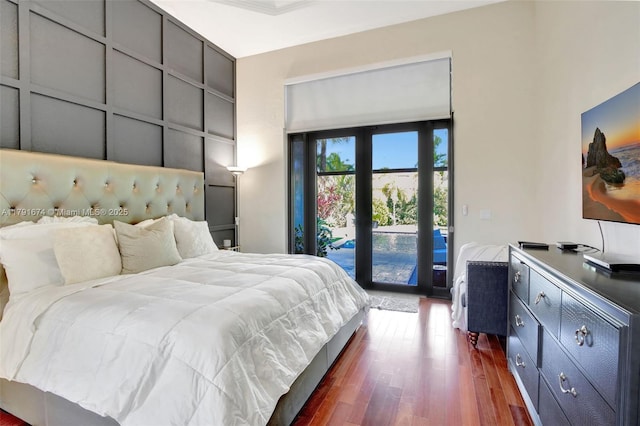 3260 SW 189th Ave, Miramar, FL 33029 - bedroom featuring dark wood finished floors and access to exterior