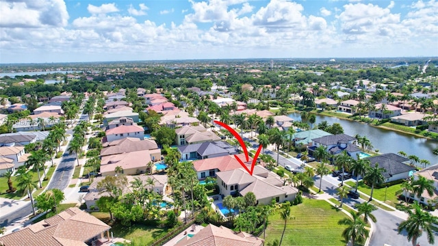 3260 SW 189th Ave, Miramar, FL 33029 - drone / aerial view with a residential view and a water view