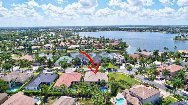 3260 SW 189th Ave, Miramar, FL 33029 - aerial view featuring a water view and a residential view