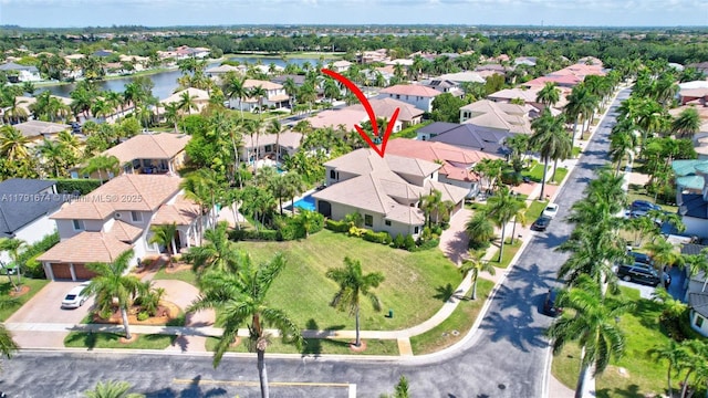 3260 SW 189th Ave, Miramar, FL 33029 - aerial view featuring a water view and a residential view