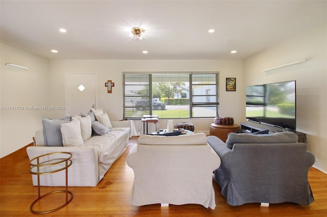 1025 Hunting Lodge Dr, Miami Springs, FL 33166 - living room with wood finished floors and recessed lighting