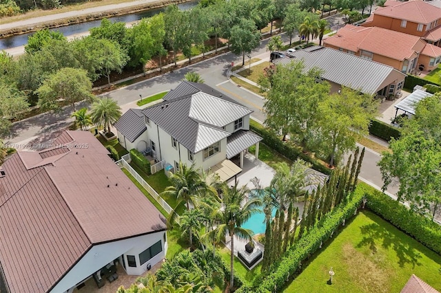 19323 SW 55th St, Miramar, FL 33029 - bird's eye view with a water view and a residential view