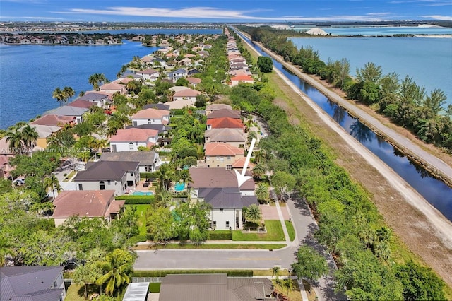 19323 SW 55th St, Miramar, FL 33029 - aerial view with a water view and a residential view