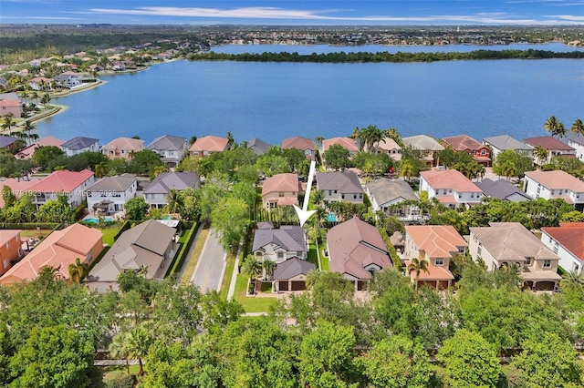 19323 SW 55th St, Miramar, FL 33029 - bird's eye view featuring a residential view and a water view