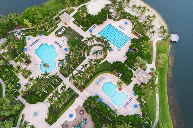 17911 NW 68th Ave Unit P208, Hialeah, FL 33015 - drone / aerial view with a water view