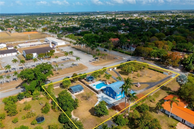 birds eye view of property