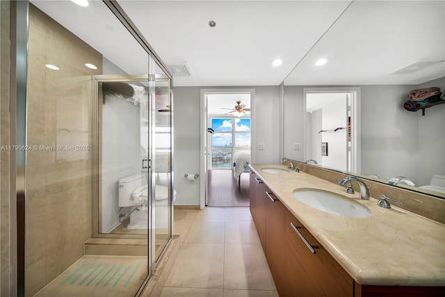 50 Biscayne Blvd Unit 4004, Miami, FL 33132 - full bathroom with tile patterned floors, toilet, and a sink