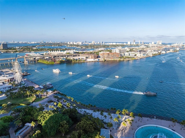 50 Biscayne Blvd Unit 4004, Miami, FL 33132 - aerial view featuring a view of city and a water view