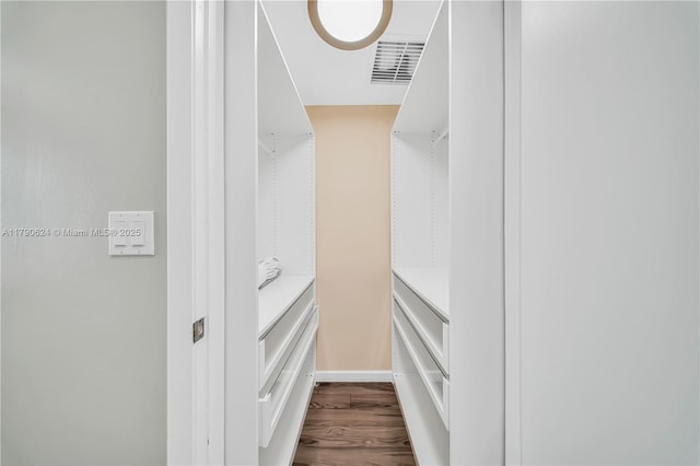 50 Biscayne Blvd Unit 4004, Miami, FL 33132 - spacious closet with visible vents and dark wood finished floors