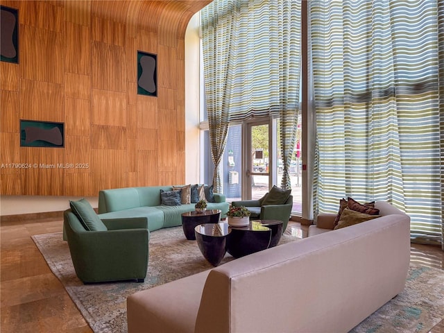 50 Biscayne Blvd Unit 4004, Miami, FL 33132 - living room with a high ceiling