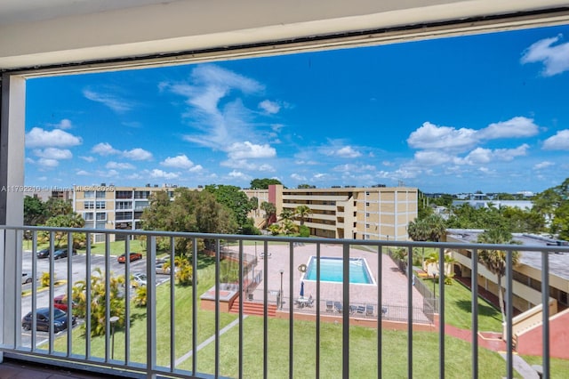 9210 Fontainebleau Blvd Unit 505, Miami, FL 33172 - balcony with view of pool