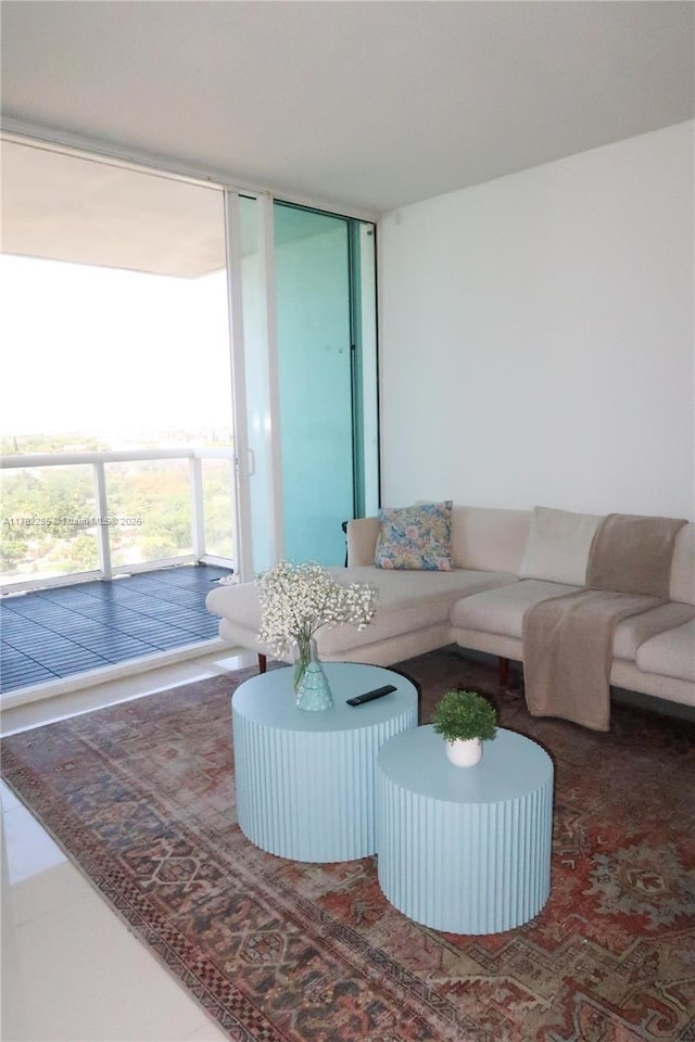 view of living area