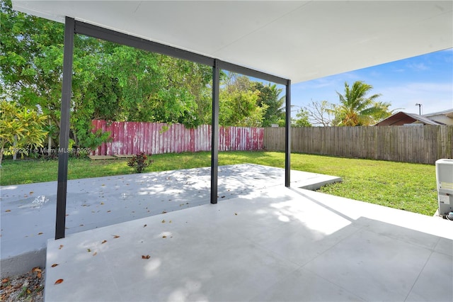 view of patio / terrace with a fenced backyard