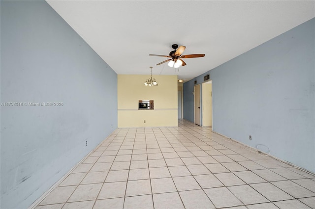 5435 NW 10th Ct Unit 301, Plantation, FL 33313 - unfurnished room with ceiling fan and a chandelier