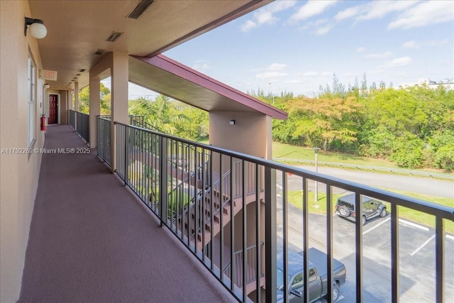 view of balcony