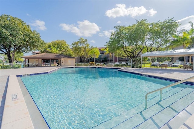 view of pool