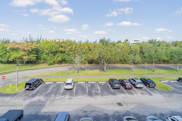view of uncovered parking lot