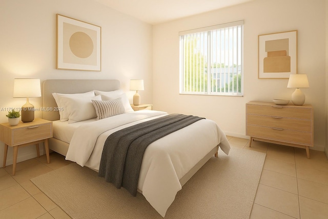 8240 SW 210th St Unit 313, Cutler Bay, FL 33189 - bedroom with light tile patterned flooring and baseboards