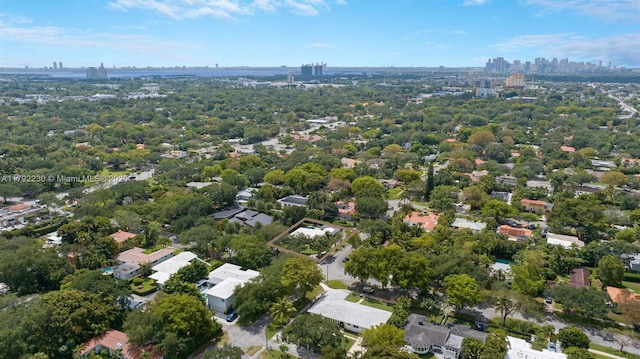 aerial view featuring a city view