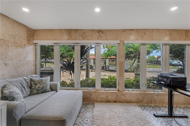 view of sunroom / solarium