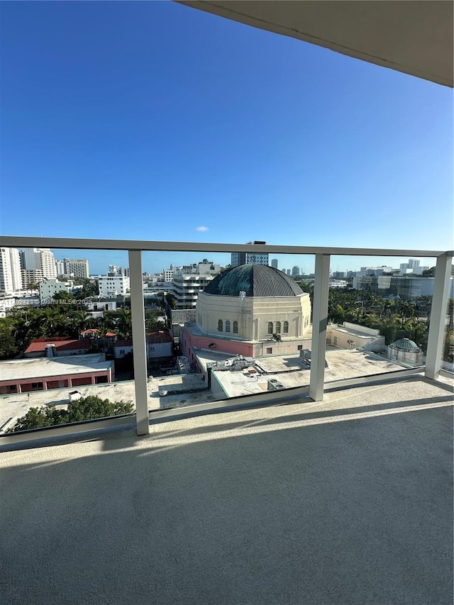 1750 James Ave Unit 10A, Miami Beach, FL 33139 - balcony featuring a view of city