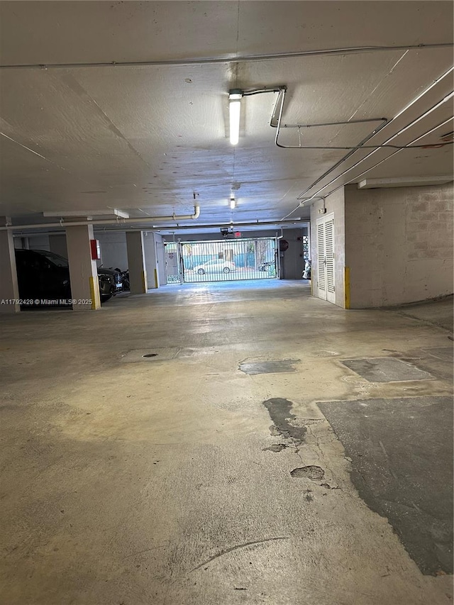 view of parking deck