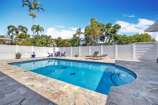 4701 Garfield St, Hollywood, FL 33021 - view of pool featuring fence, a patio, and a fenced in pool