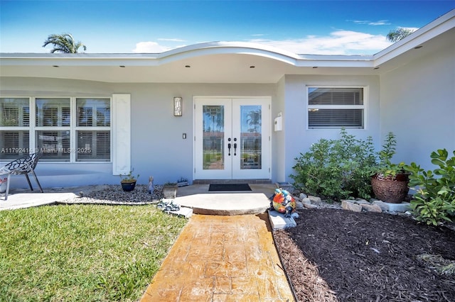 4701 Garfield St, Hollywood, FL 33021 - property entrance featuring french doors and stucco siding