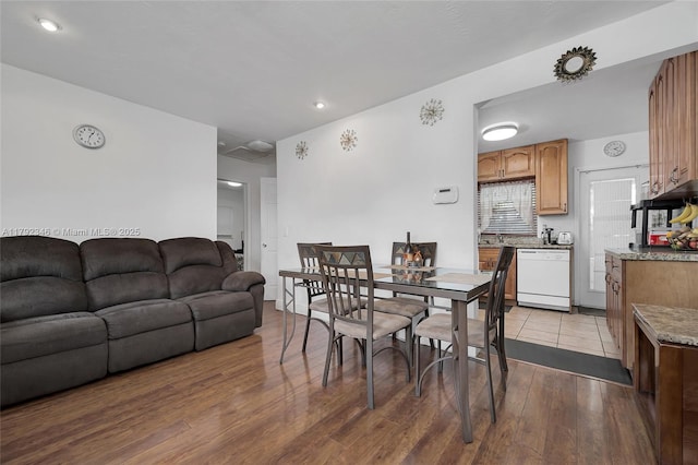 6550 SW 28th St, Miramar, FL 33023 - dining space featuring wood finished floors