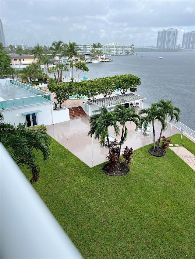 2841 NE 163rd St Unit 407, North Miami Beach, FL 33160 - water view with a view of city