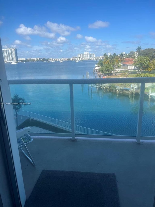 2841 NE 163rd St Unit 407, North Miami Beach, FL 33160 - balcony with a water view