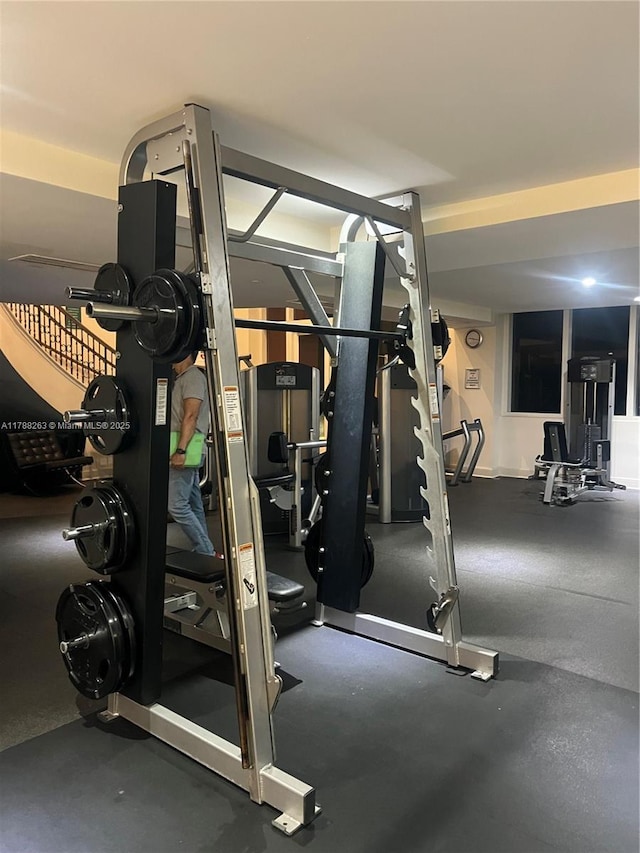 view of gym